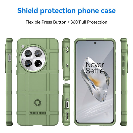 For OnePlus 12 Full Coverage Shockproof TPU Phone Case(Green) by buy2fix