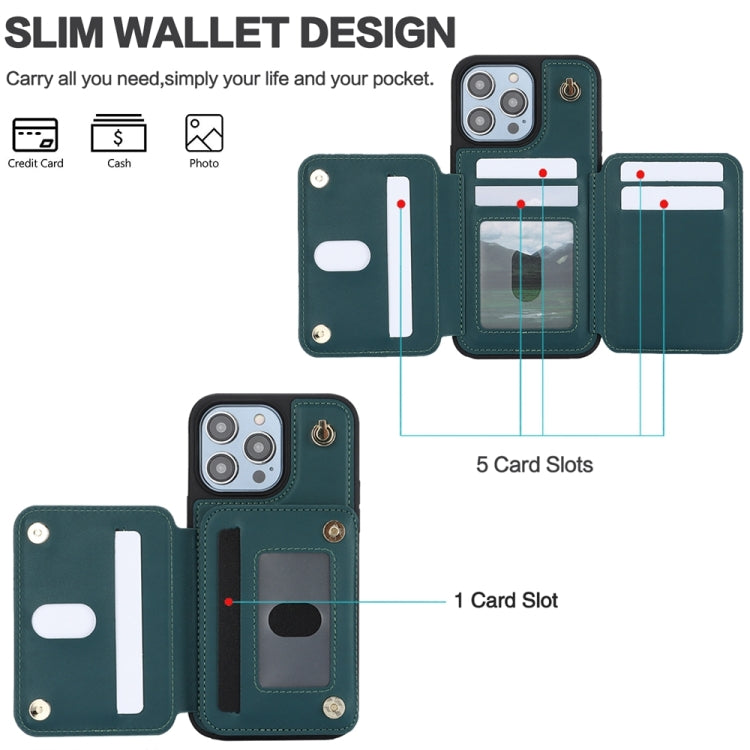 For iPhone X / XS YM006 Skin Feel Zipper Card Bag Phone Case with Dual Lanyard(Green) - More iPhone Cases by buy2fix | Online Shopping UK | buy2fix