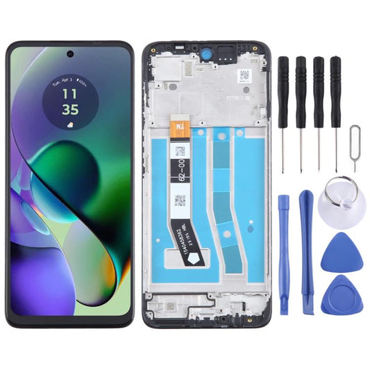 For Motorola Moto G55 OEM LCD Screen Digitizer Full Assembly with Frame - LCD Screen by buy2fix | Online Shopping UK | buy2fix