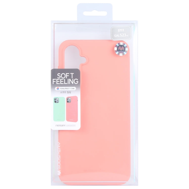 For Samsung Galaxy S23 FE 5G GOOSPERY SOFT FEELING Liquid TPU Soft Phone Case(Pink) - Galaxy S23 FE 5G Cases by GOOSPERY | Online Shopping UK | buy2fix