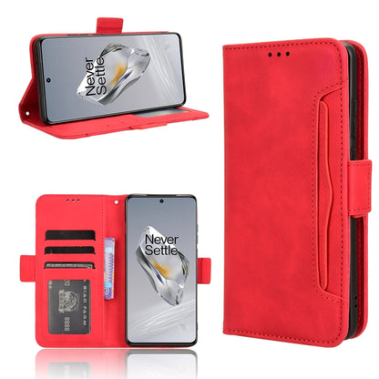 For OnePlus 12 Skin Feel Calf Texture Card Slots Leather Phone Case(Red) by buy2fix