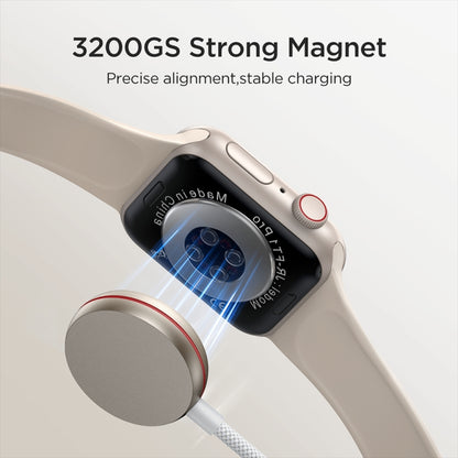 JOYROOM S-IW011 3.5W Magnetic Wireless Charger For Apple Watch Series, Length: 1.2m(White) - Charger / Holder by JOYROOM | Online Shopping UK | buy2fix