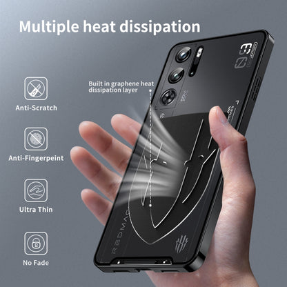 For ZTE nubia Red Magic 9 Pro Metal Cooling Phone Case(Black) - ZTE Cases by buy2fix | Online Shopping UK | buy2fix