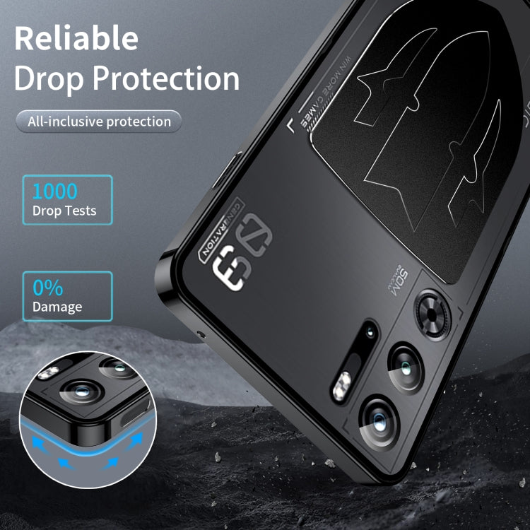 For ZTE nubia Red Magic 9 Pro Metal Cooling Phone Case(Black) - ZTE Cases by buy2fix | Online Shopping UK | buy2fix