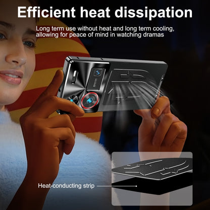 For ZTE nubia Z60 Ultra Metal Cooling Phone Case(Black) - ZTE Cases by buy2fix | Online Shopping UK | buy2fix