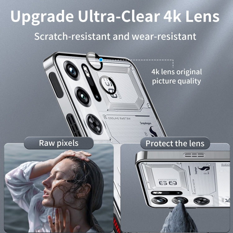 For ZTE nubia Red Magic 10 Pro / 10 Pro+ Metal Cooling Phone Case(Silver) - ZTE Cases by buy2fix | Online Shopping UK | buy2fix