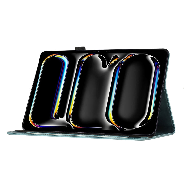 For iPad Pro 11 2025 / 2024 Butterfly Cat Embossing Leather Tablet Case(Sky Blue) by buy2fix