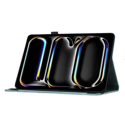 For iPad Pro 11 2025 / 2024 Butterfly Cat Embossing Leather Tablet Case(Sky Blue) by buy2fix