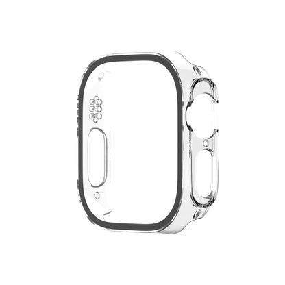 For Apple Watch Ultra 3 / 2 / 1 Ultra 49mm Painting PC Hybrid Tempered Film Integrated Watch Case(Transparent) by buy2fix
