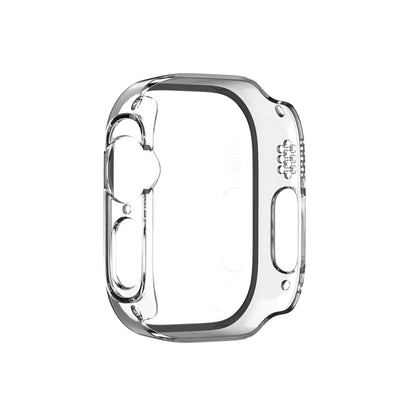 For Apple Watch Ultra 3 / 2 / 1 Ultra 49mm Painting PC Hybrid Tempered Film Integrated Watch Case(Transparent) by buy2fix