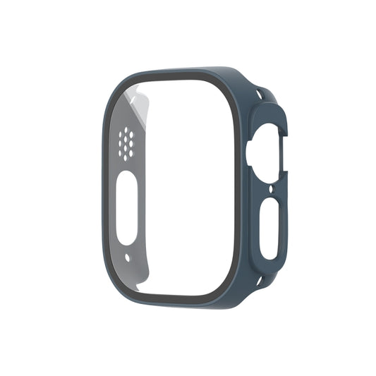 For Apple Watch Ultra 3 / 2 / 1 Ultra 49mm Painting PC Hybrid Tempered Film Integrated Watch Case(Midnight Blue) by buy2fix