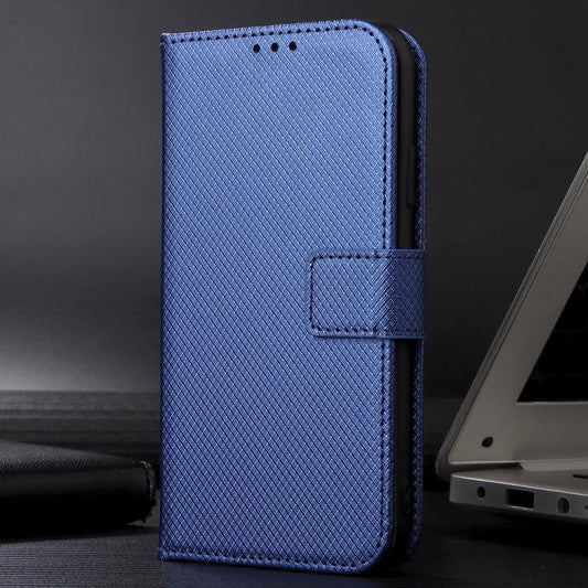For OnePlus 13 5G Diamond Texture Leather Phone Case(Blue) by buy2fix