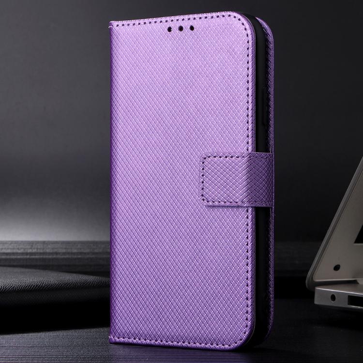 For OnePlus 13 5G Diamond Texture Leather Phone Case(Purple) - OnePlus Cases by buy2fix | Online Shopping UK | buy2fix