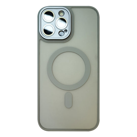 For iPhone 14 Pro Max Skin Feel MagSafe Phone Case with Lens Film(Primary Color)