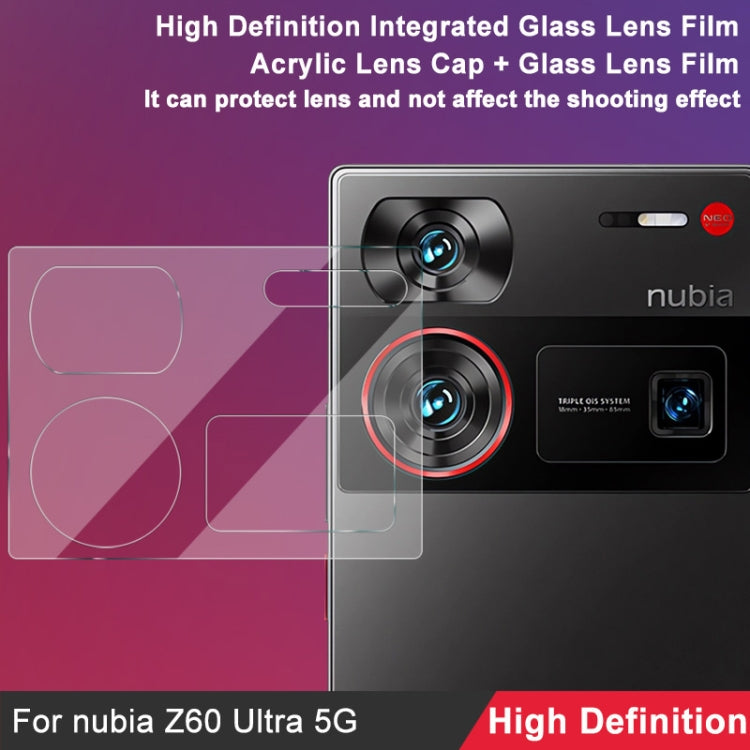 For ZTE nubia Z60 Ultra 5G imak Integrated Rear Camera Lens Tempered Glass Film with Lens Cap - Other by imak | Online Shopping UK | buy2fix