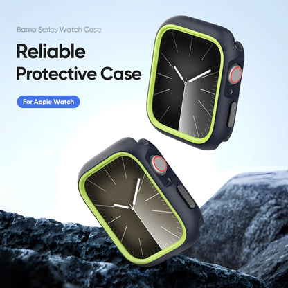 For Apple Watch 4 / 5 / 6 / SE 44mm DUX DUCIS Bamo Series Hollow PC + TPU Watch Protective Case(Midnight Blue+Green) - Watch Cases by DUX DUCIS | Online Shopping UK | buy2fix