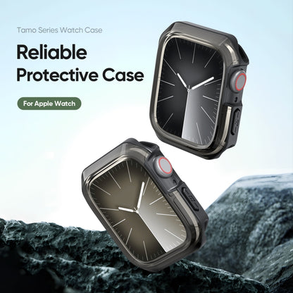 For Apple Watch 4 / 5 / 6 / SE 40mm DUX DUCIS Tamo Series Hollow PC + TPU Watch Protective Case(Translucent Black) - Watch Cases by DUX DUCIS | Online Shopping UK | buy2fix