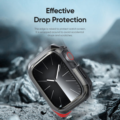 For Apple Watch 4 / 5 / 6 / SE 40mm DUX DUCIS Tamo Series Hollow PC + TPU Watch Protective Case(Translucent Black) - Watch Cases by DUX DUCIS | Online Shopping UK | buy2fix