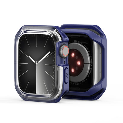 For Apple Watch 4 / 5 / 6 / SE 40mm DUX DUCIS Tamo Series Hollow PC + TPU Watch Protective Case(Transparent Blue) - Watch Cases by DUX DUCIS | Online Shopping UK | buy2fix