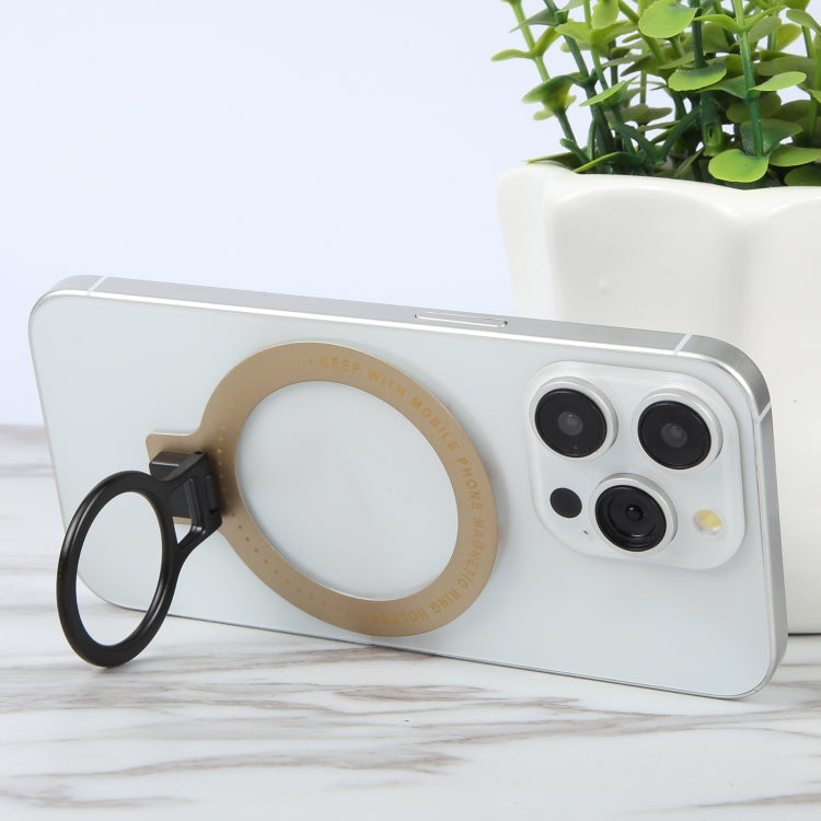CPS-050 Adhesive MagSafe Magnetic Ring Phone Ring Holder(Gold) - Ring Holder by buy2fix | Online Shopping UK | buy2fix