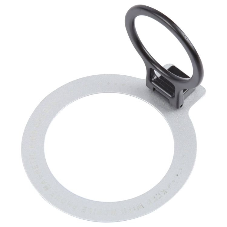 CPS-050 Adhesive MagSafe Magnetic Ring Phone Ring Holder(Silver) by buy2fix