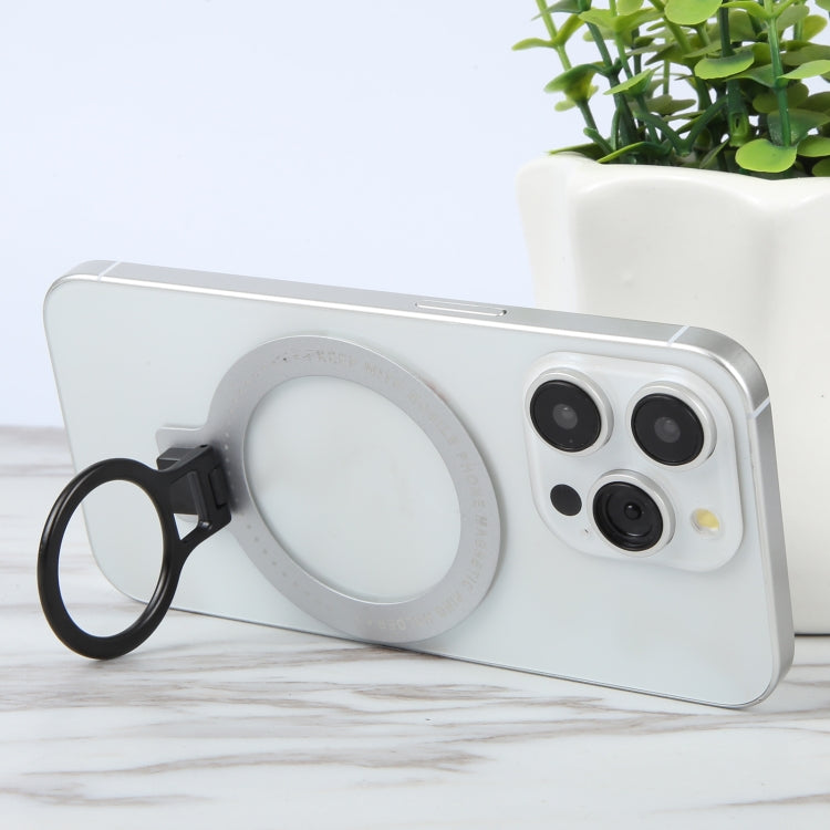 CPS-050 Adhesive MagSafe Magnetic Ring Phone Ring Holder(Silver) by buy2fix