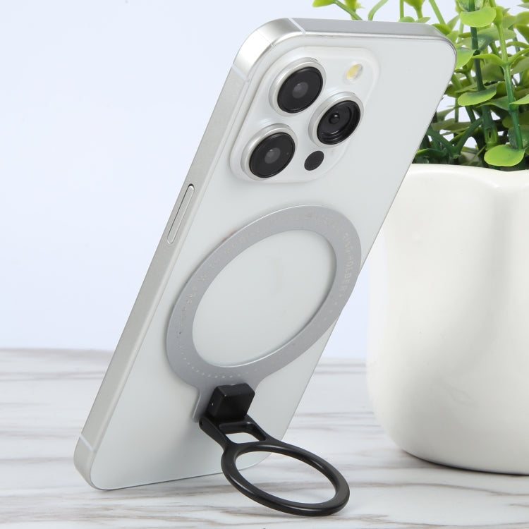 CPS-050 Adhesive MagSafe Magnetic Ring Phone Ring Holder(Silver) by buy2fix