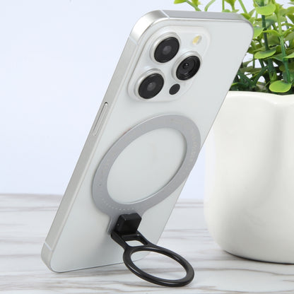 CPS-050 Adhesive MagSafe Magnetic Ring Phone Ring Holder(Silver) by buy2fix