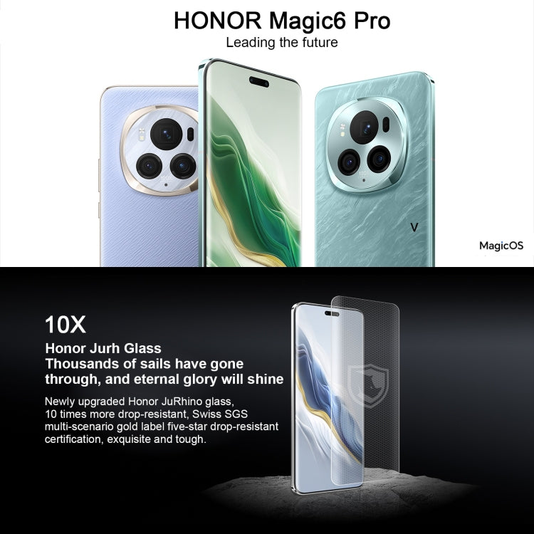 Honor Magic6 Pro, 16GB+1TB,  6.8 inch Magic OS 8.0 Snapdragon 8 Gen 3 Octa Core up to 3.3GHz, Network: 5G, OTG, NFC, Support Google Play(Green) - Honor by Huawei | Online Shopping UK | buy2fix