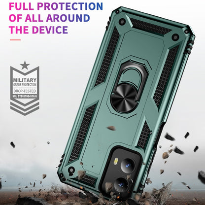 For Motorola Moto G Play 5G 2024 Shockproof TPU + PC Phone Case with Holder(Dark Green) - Motorola Cases by buy2fix | Online Shopping UK | buy2fix