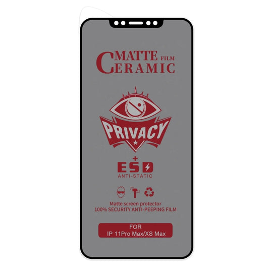 For iPhone 11 Pro Max / XS Max Full Coverage Frosted Privacy Ceramic Film by buy2fix