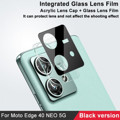 For Motorola Edge 40 Neo 5G imak High Definition Integrated Glass Lens Film Black Version - Other by imak | Online Shopping UK | buy2fix