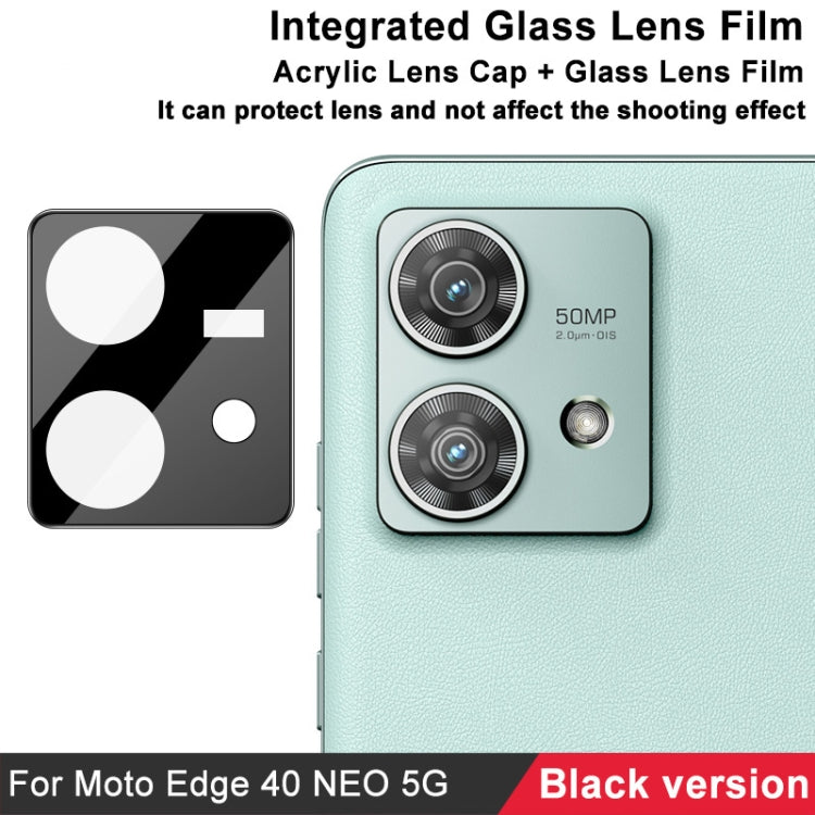 For Motorola Edge 40 Neo 5G imak High Definition Integrated Glass Lens Film Black Version - Other by imak | Online Shopping UK | buy2fix