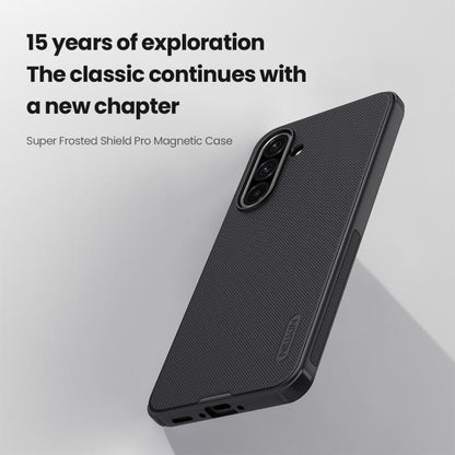 For Samsung Galaxy A36 5G NILLKIN Frosted Shield Pro Magnetic Phone Case(Black) - Galaxy Phone Cases by NILLKIN | Online Shopping UK | buy2fix