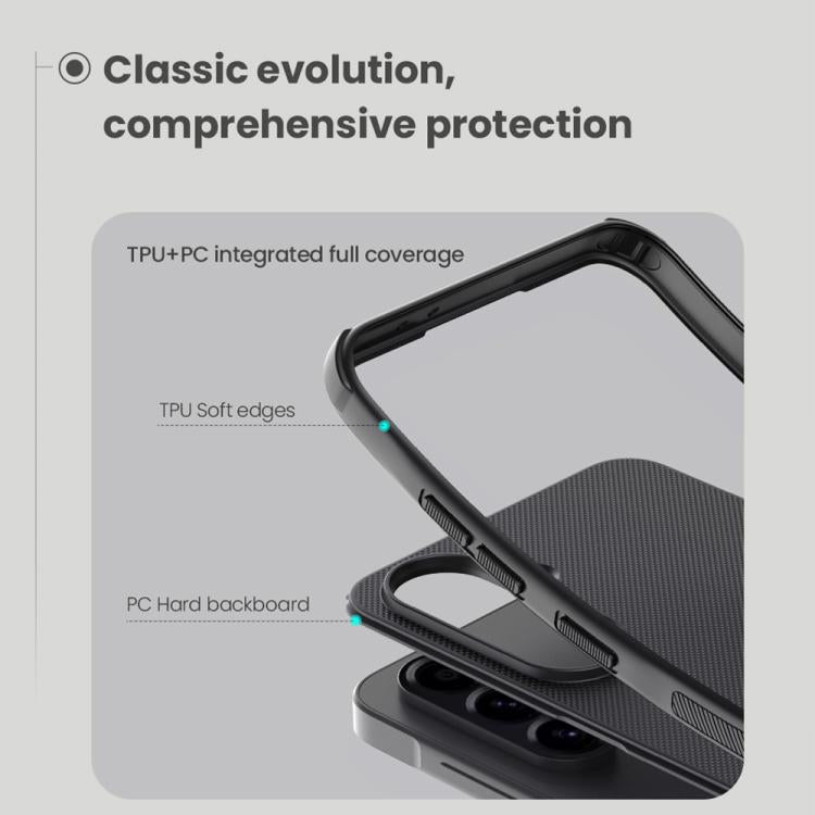 For Samsung Galaxy A56 5G NILLKIN Frosted Shield Pro Magnetic Phone Case(Black) - Galaxy Phone Cases by NILLKIN | Online Shopping UK | buy2fix