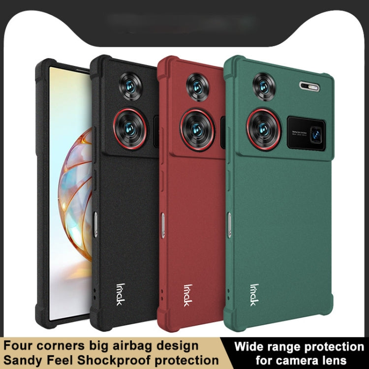 For ZTE nubia Z60 Ultra 5G imak Shockproof Airbag TPU Phone Case(Matte Green) - ZTE Cases by imak | Online Shopping UK | buy2fix
