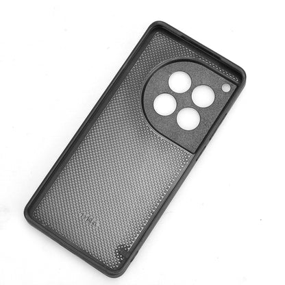 For OnePlus 12 Cow Pattern Sewing Back Cover Phone Case(Blue) by buy2fix