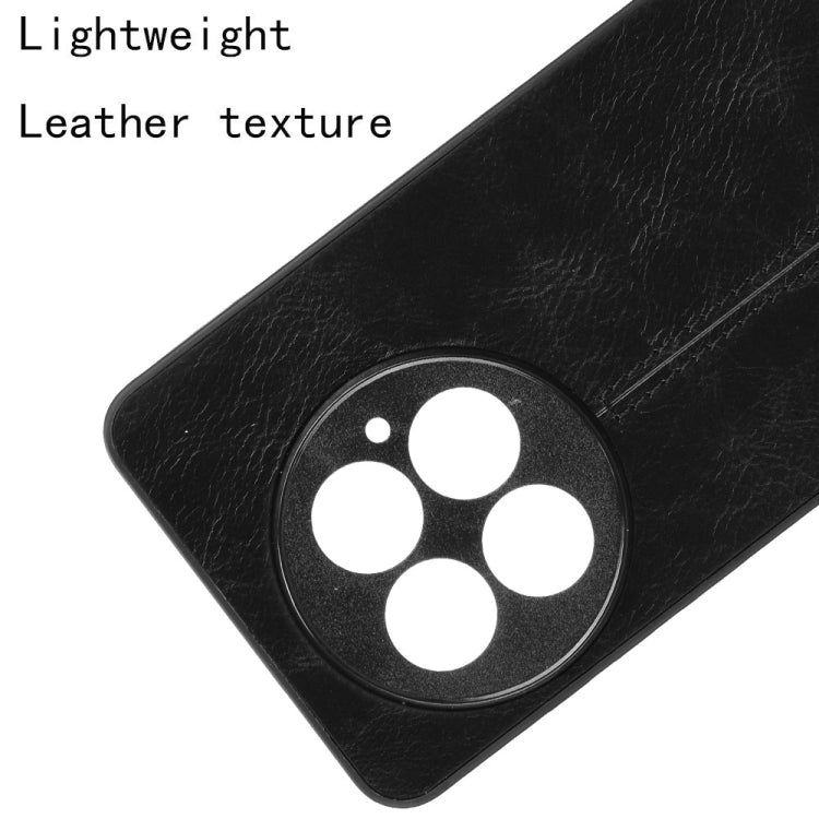 For OnePlus 13 Cow Pattern Sewing Back Cover Phone Case(Black) by buy2fix