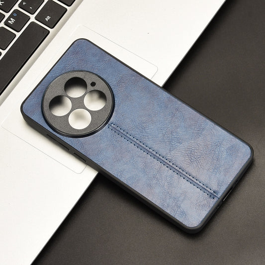 For OnePlus 13 Cow Pattern Sewing Back Cover Phone Case(Blue) by buy2fix