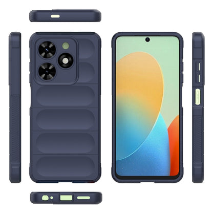 For Tecno Spark Go 2024 / 20C / Pop 8 Magic Shield TPU + Flannel Phone Case(Dark Blue) by buy2fix