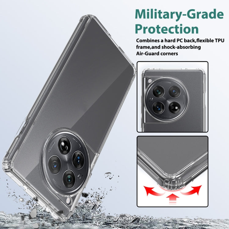 For OnePlus 12 Scratchproof Acrylic TPU Phone Case(Transparent) by buy2fix