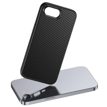 For iPhone 16e Kevlar Fiber Shockproof MagSafe Phone Case(Black) - iPhone 16e Cases by buy2fix | Online Shopping UK | buy2fix