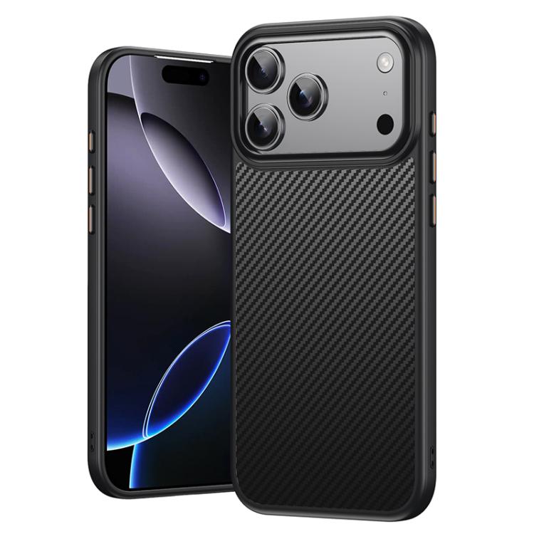 For iPhone 17 Pro Kevlar Fiber Shockproof MagSafe Phone Case(Black) - iPhone 17 Pro Cases by buy2fix | Online Shopping UK | buy2fix