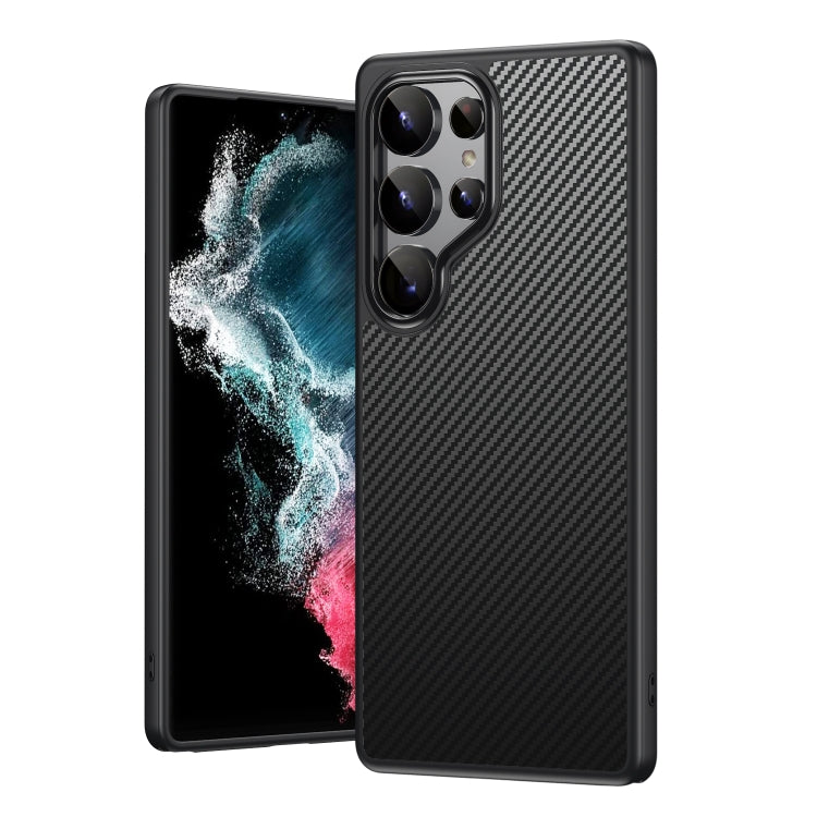 For Samsung Galaxy S25 Ultra 5G MagSafe Kevlar Fiber Shockproof Phone Case(Black) by buy2fix