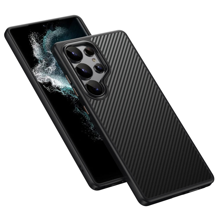 For Samsung Galaxy S25 Ultra 5G MagSafe Kevlar Fiber Shockproof Phone Case(Black) by buy2fix