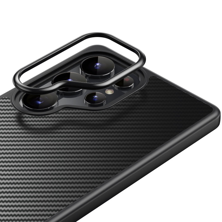 For Samsung Galaxy S25 Ultra 5G MagSafe Kevlar Fiber Shockproof Phone Case(Black) by buy2fix