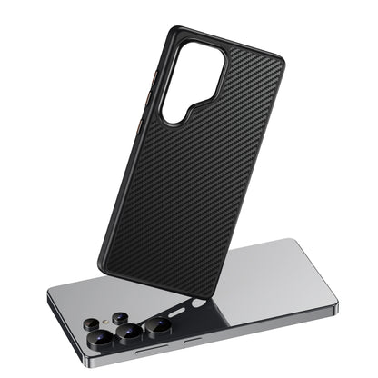 For Samsung Galaxy S25 Ultra 5G MagSafe Kevlar Fiber Shockproof Phone Case(Black) by buy2fix