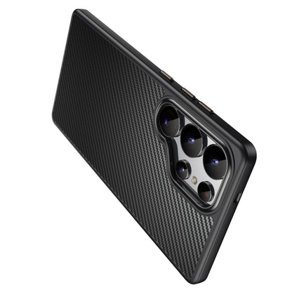 For Samsung Galaxy S25 Ultra 5G MagSafe Kevlar Fiber Shockproof Phone Case(Black) by buy2fix