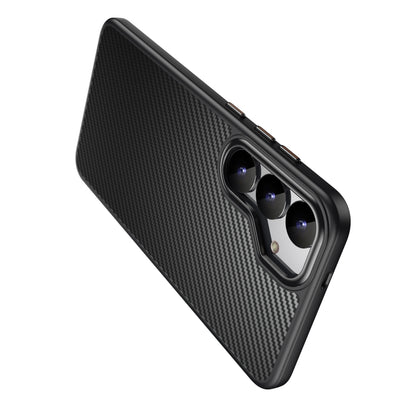 For Samsung Galaxy S25+ 5G MagSafe Kevlar Fiber Shockproof Phone Case(Black) by buy2fix