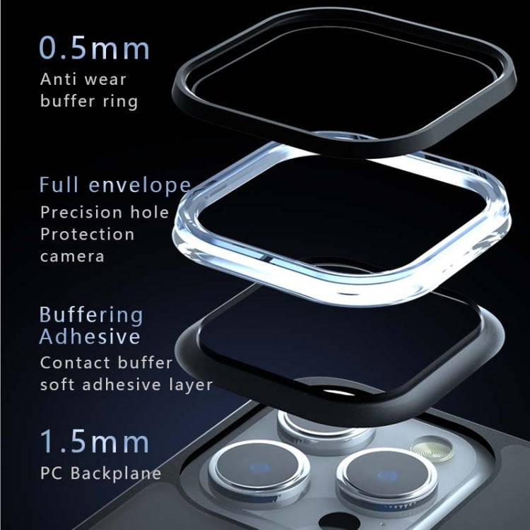 For iPhone 15 Armor PC Hybrid TPU Phone Case(Black) by buy2fix